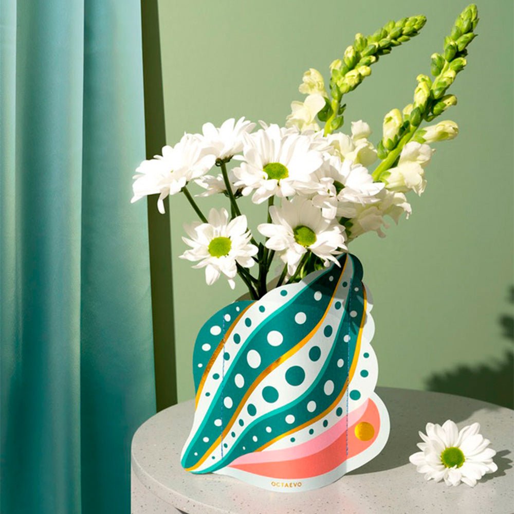 Mini Florero de Papel Concha