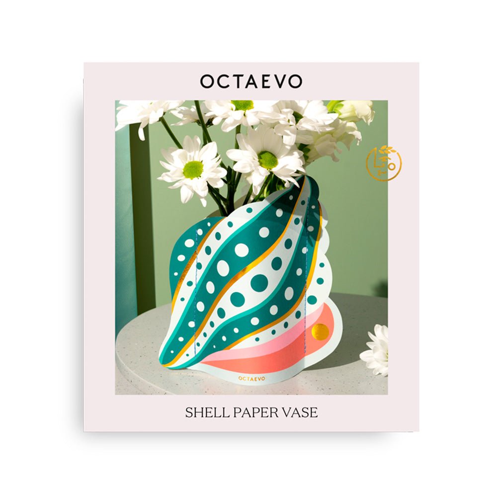 Mini Florero de Papel Concha