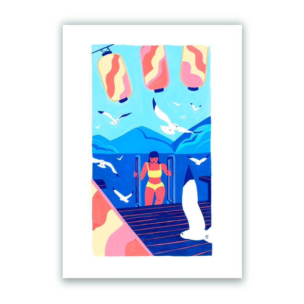 Sortie de lac Giclée Print