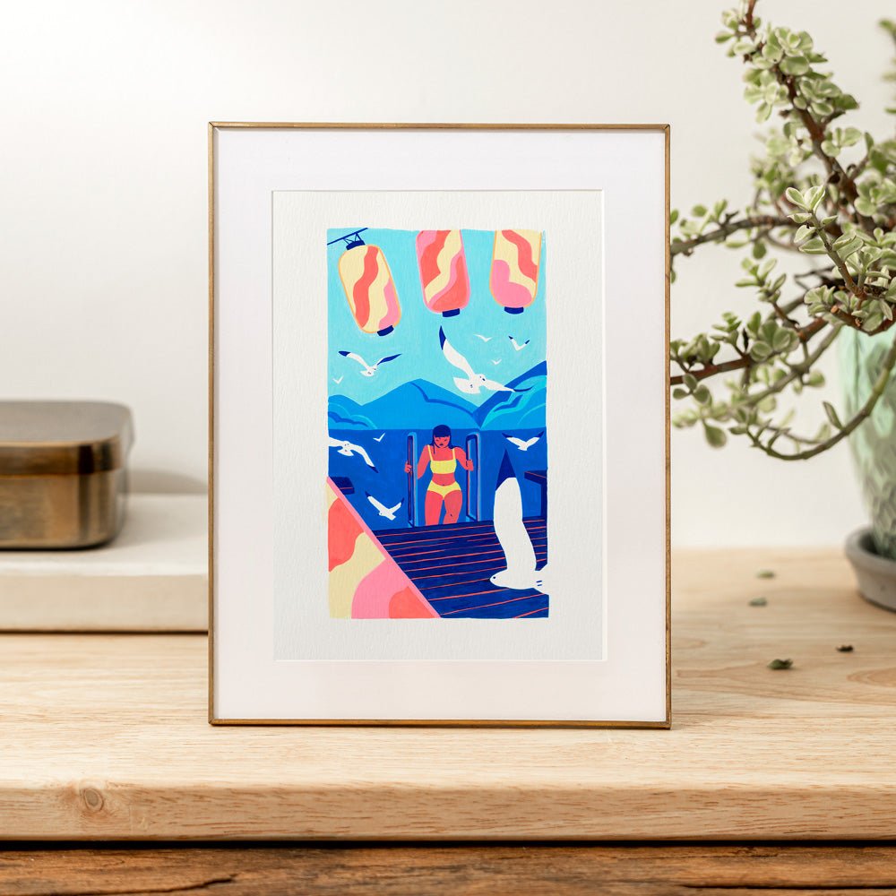 Sortie de lac Giclée Print