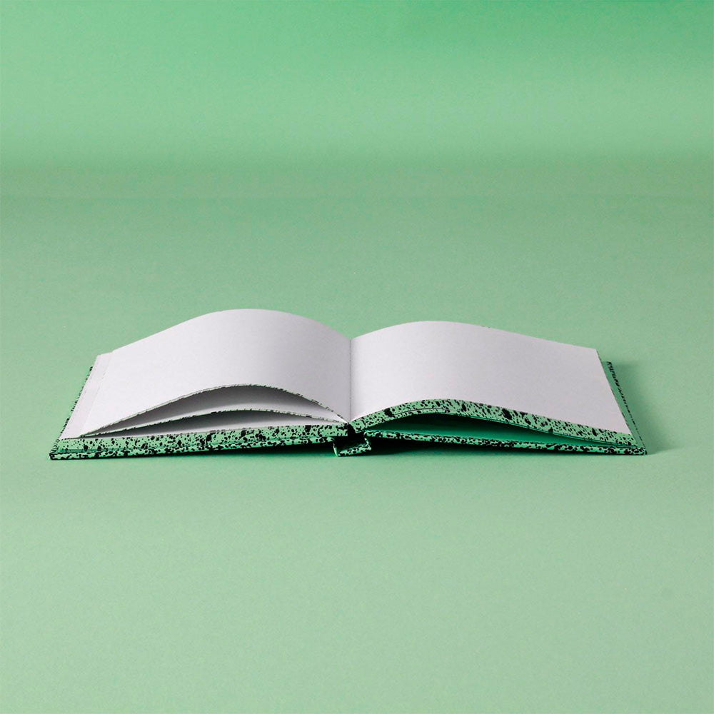 Cuaderno Spray Splash Verde Pálido Cubierta Dura