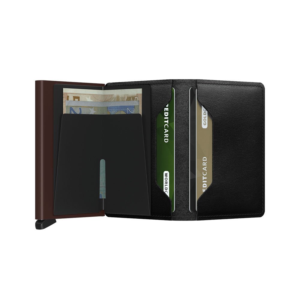 Portefeuille Slimwallet Original Noir - Marron