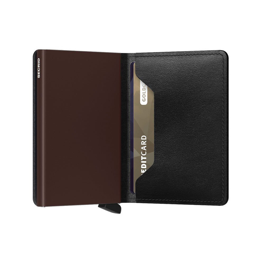 Portefeuille Slimwallet Original Noir - Marron