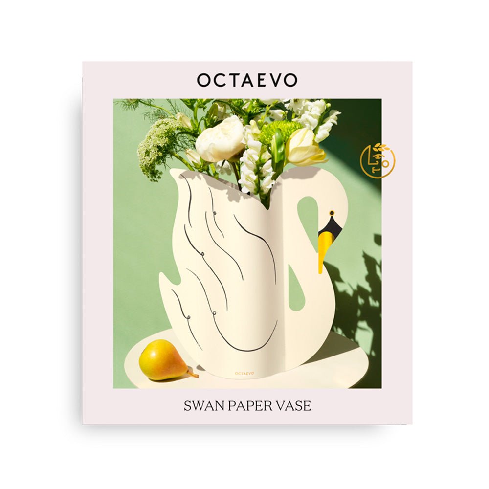 Florero de Papel Cisne