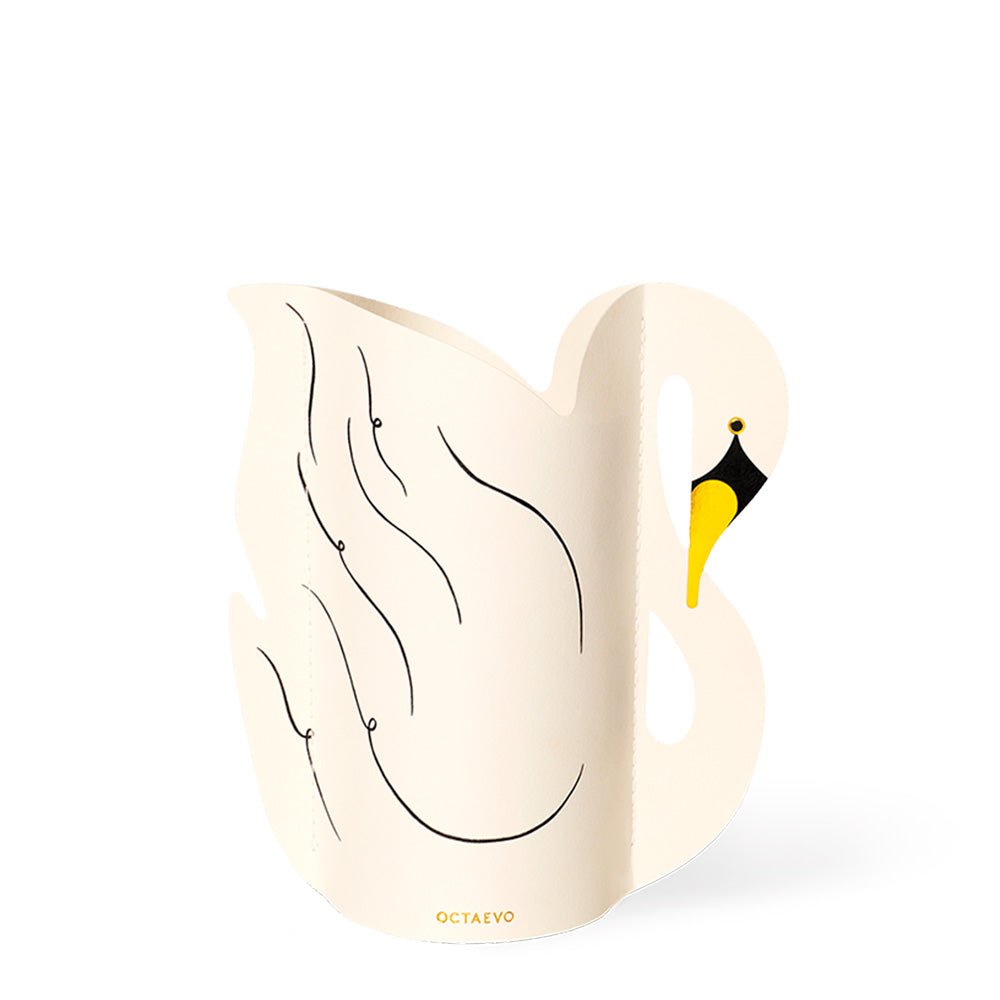 Mini Florero de Papel Cisne
