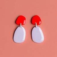 Pendientes Shapes Red / Blue