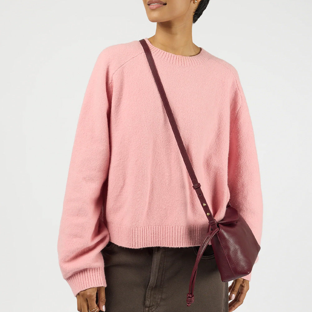 Bolso Sienna Mini Soft Grain Leather Dark Cherry