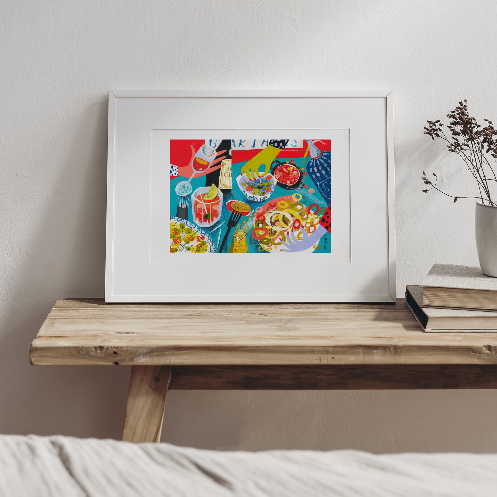 De tapas y raciones Giclée Print