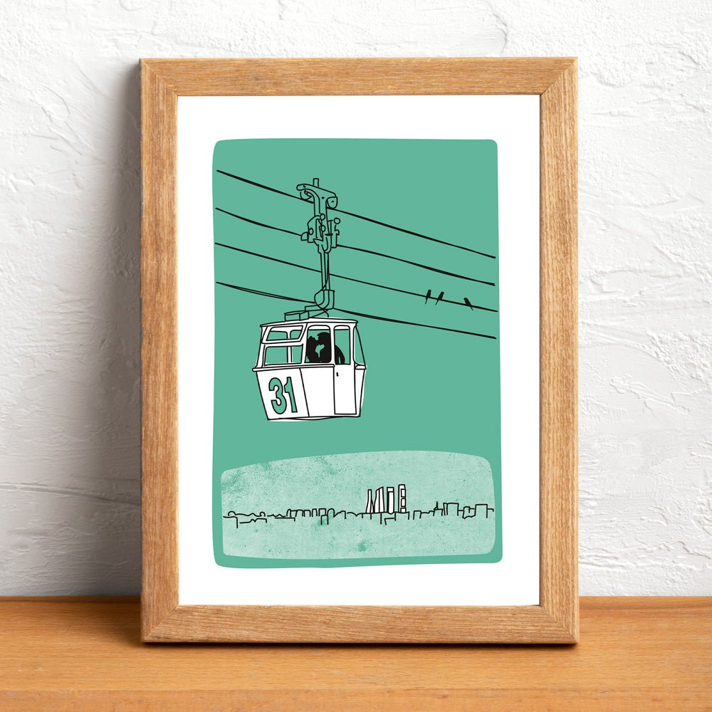 Téléphérique Giclée Print