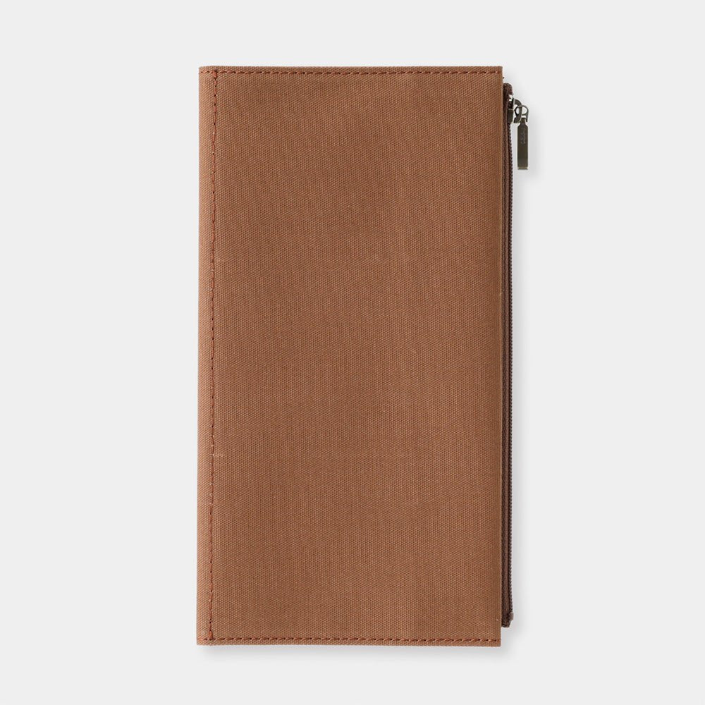 TF Housse de rechange en coton avec fermeture éclair café - Taille standard