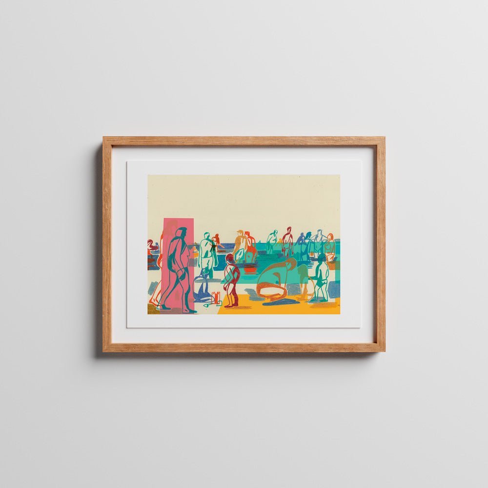 Le Rivage de la Plage Giclée Print