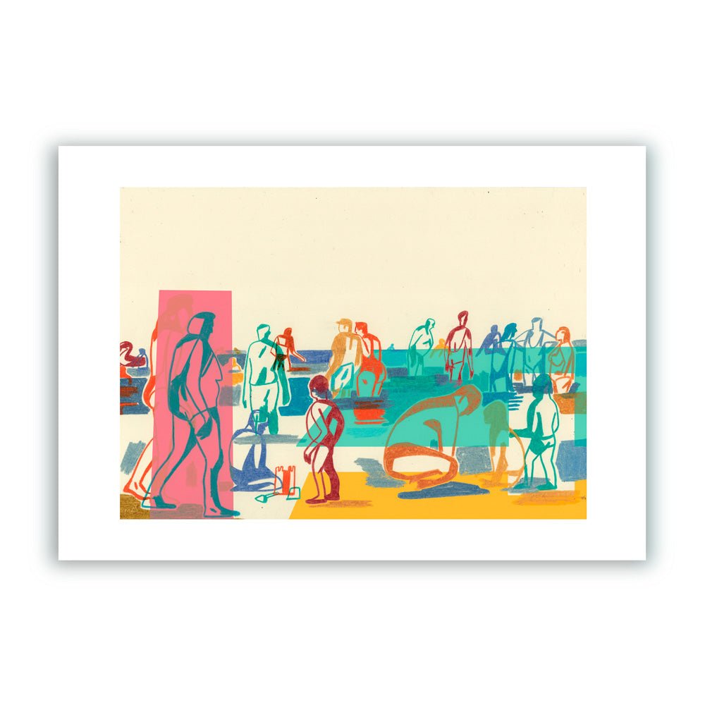 Le Rivage de la Plage Giclée Print