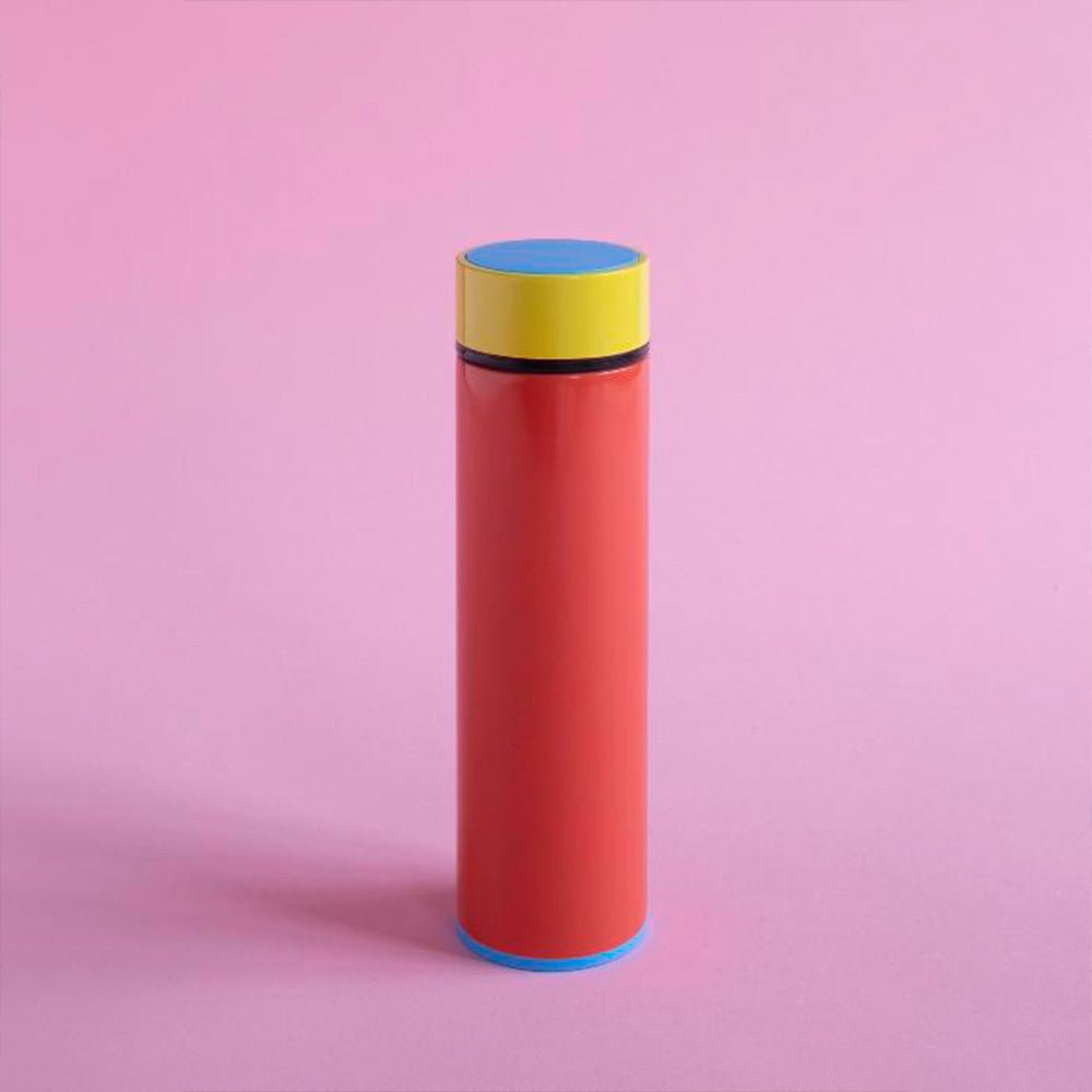 Bouteille isotherme rouge multi-usages