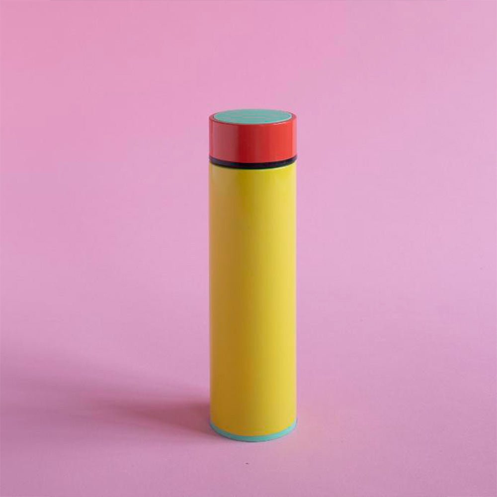 Bouteille isotherme jaune multi-usages
