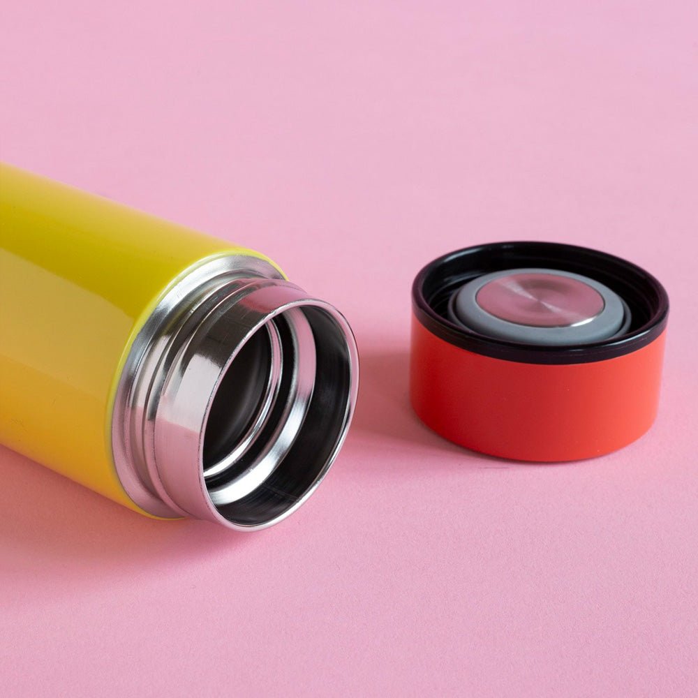 Bouteille isotherme jaune multi-usages