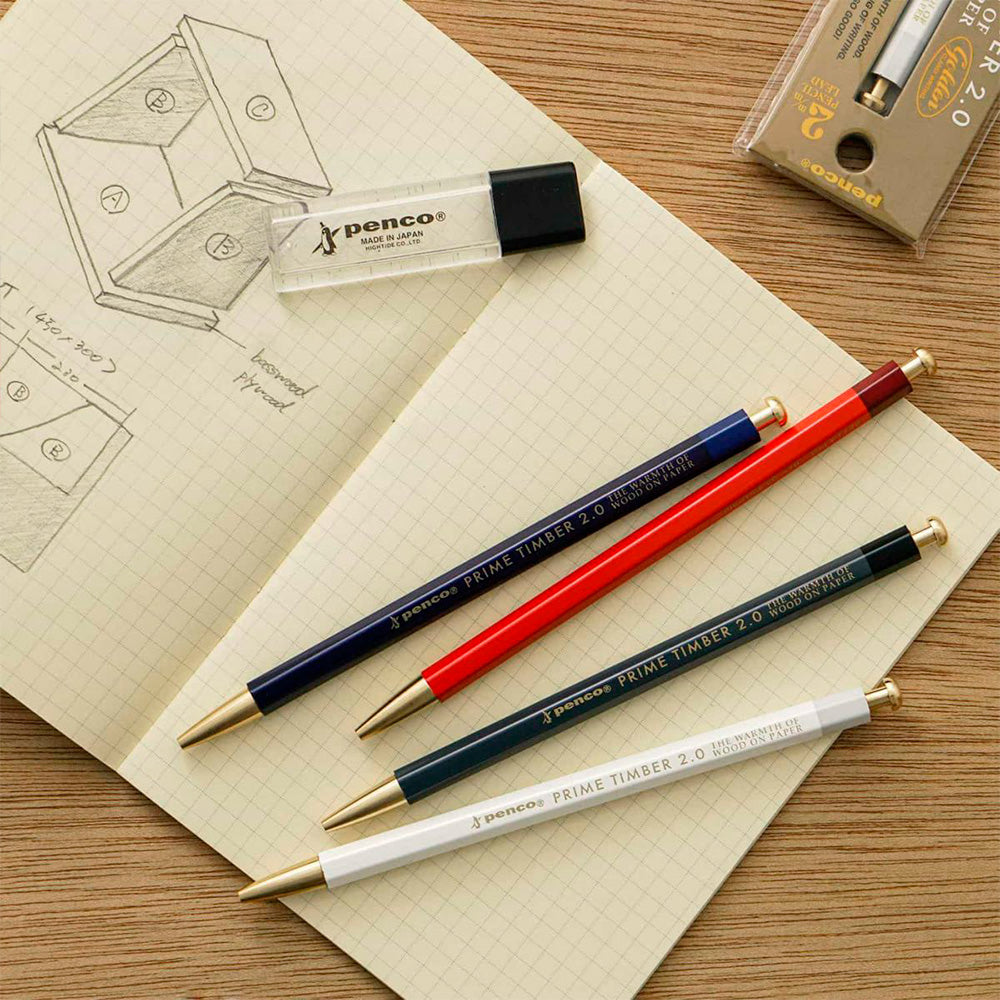 Timber Brass Pencil Navy