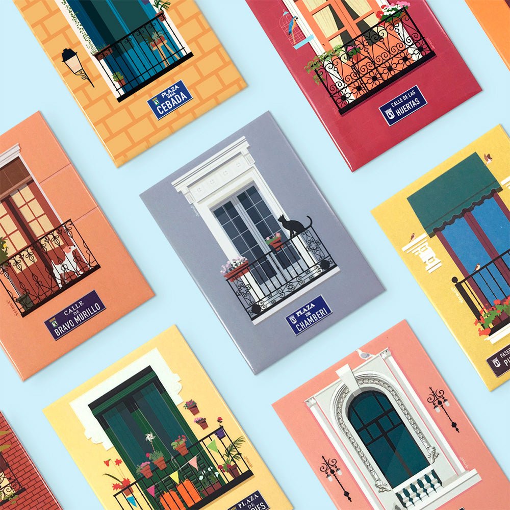 Aimant : Balcons de Madrid - Place Chueca