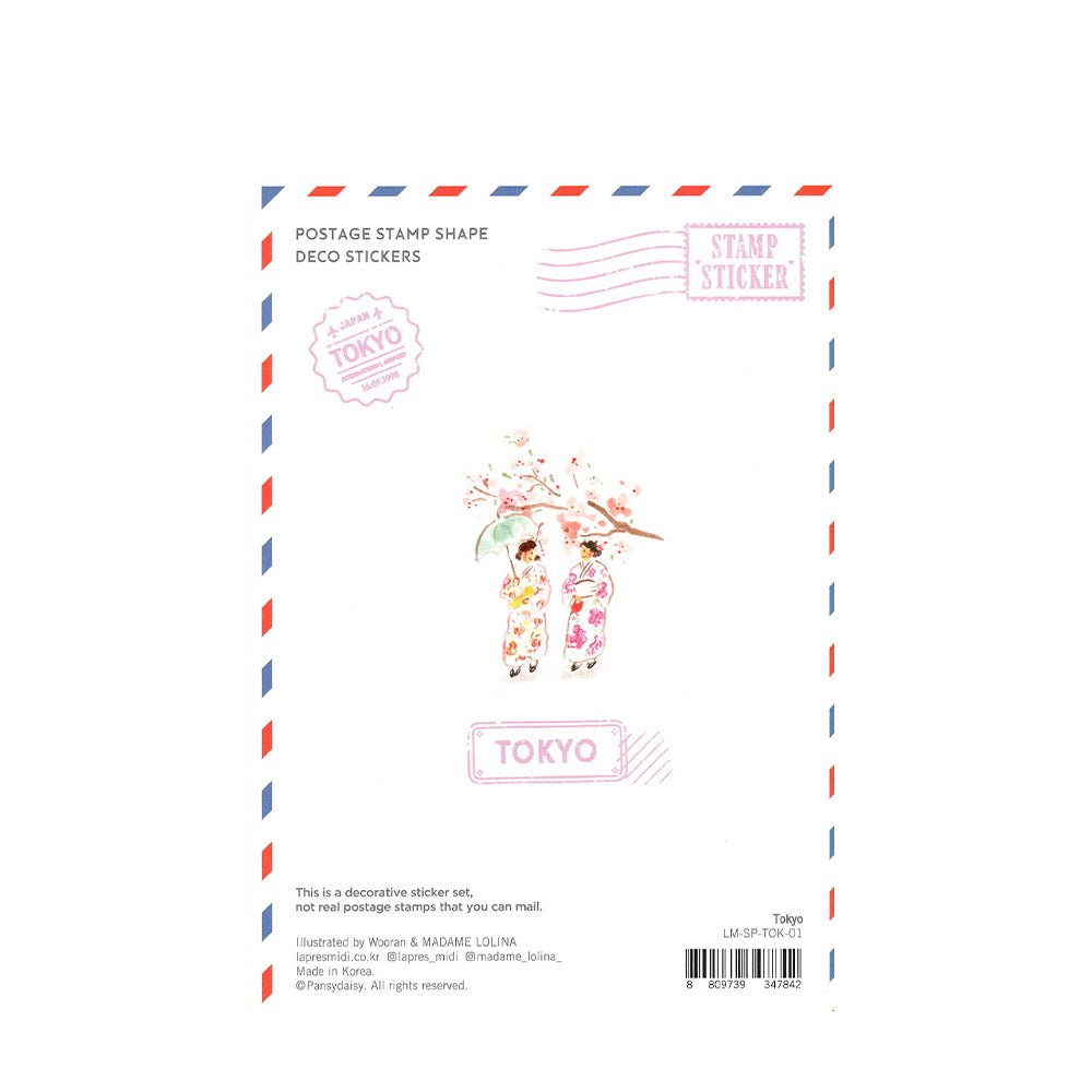 Poststamp Stickers L'après-midi // Tokyo 1