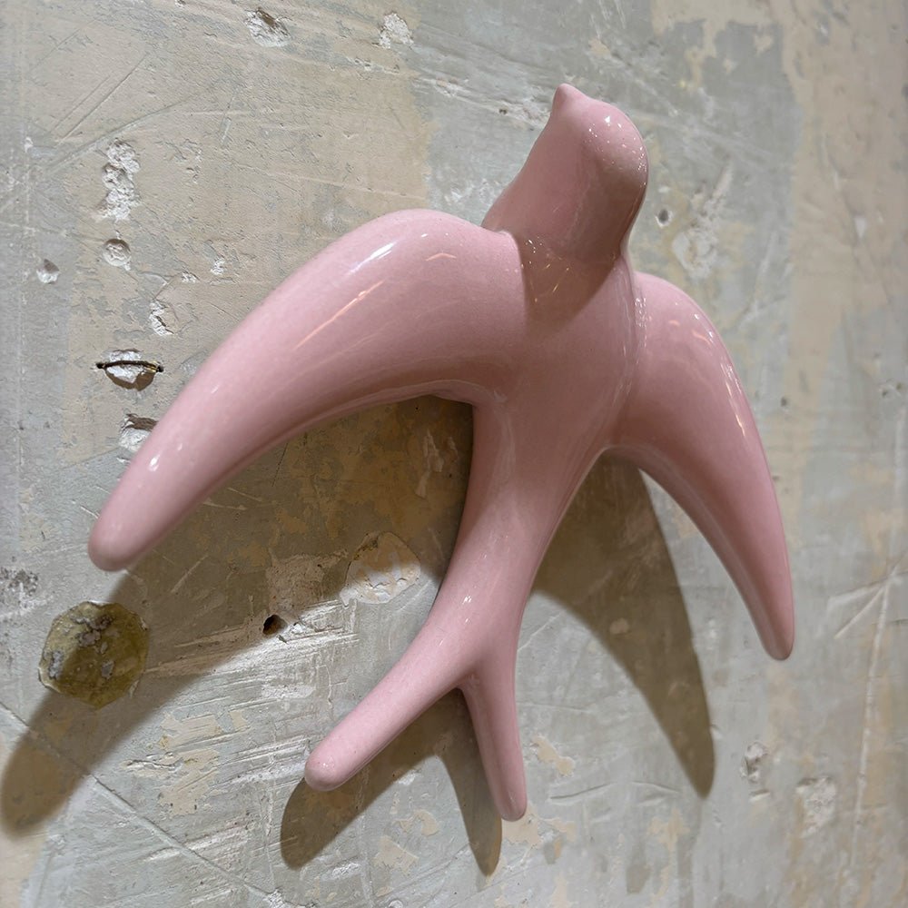 Trio of Light Pink Swallows