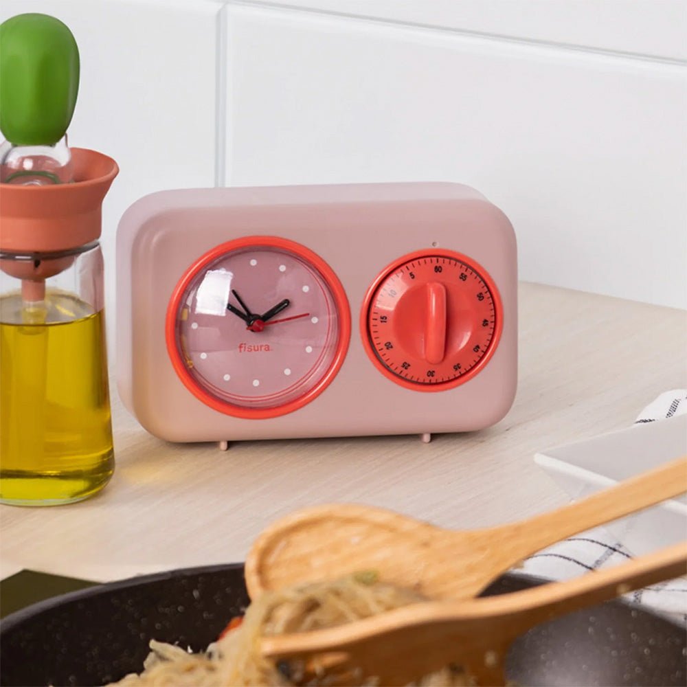 Temporizador de Cocina Retro - Rosa