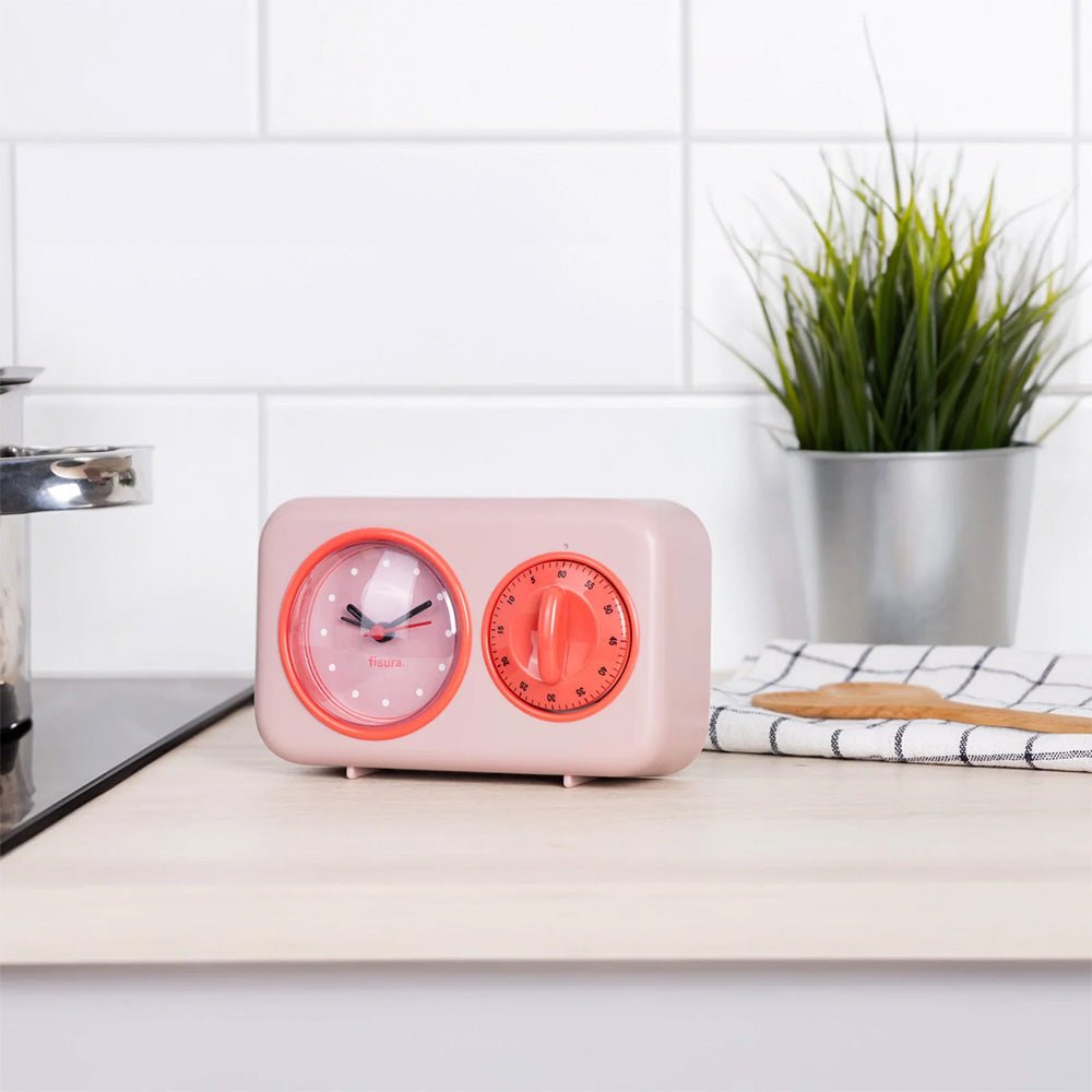 Temporizador de Cocina Retro - Rosa