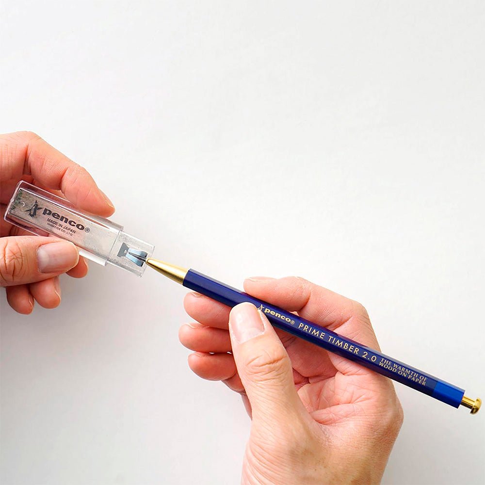 Timber Brass Pencil Navy