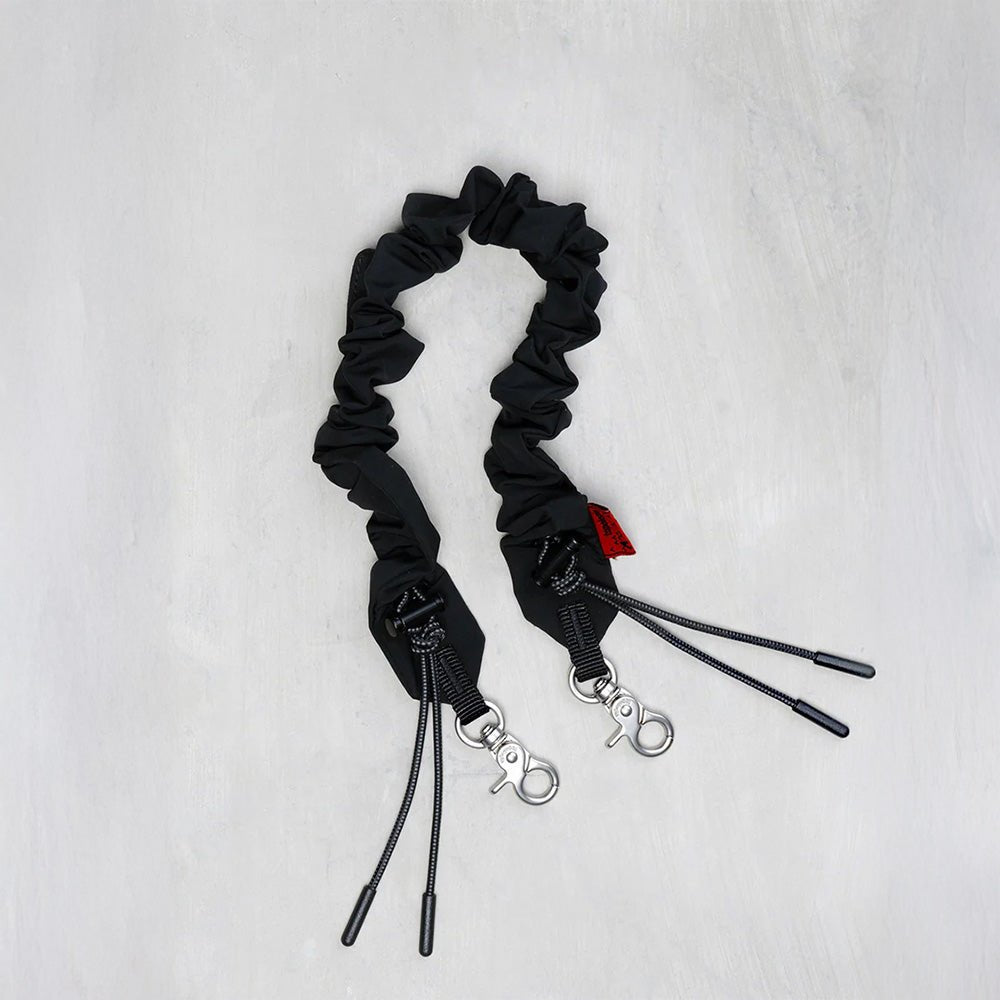 Bungee Wrist Strap Black Satin