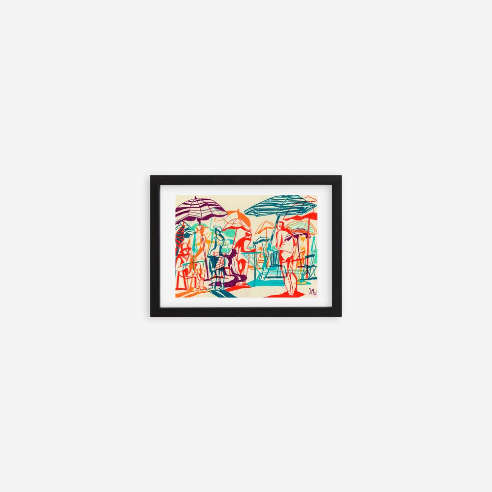 Planting Umbrellas Giclée Print