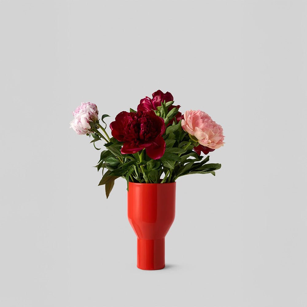 Jarrón Flowershade Rojo