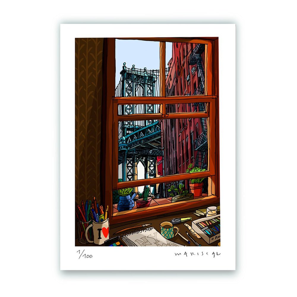 Ventana de Nueva York Impresión Fine Art