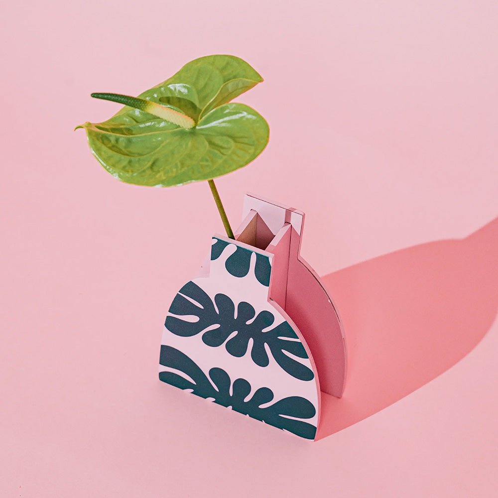 Jarrón de Madera Green Flora