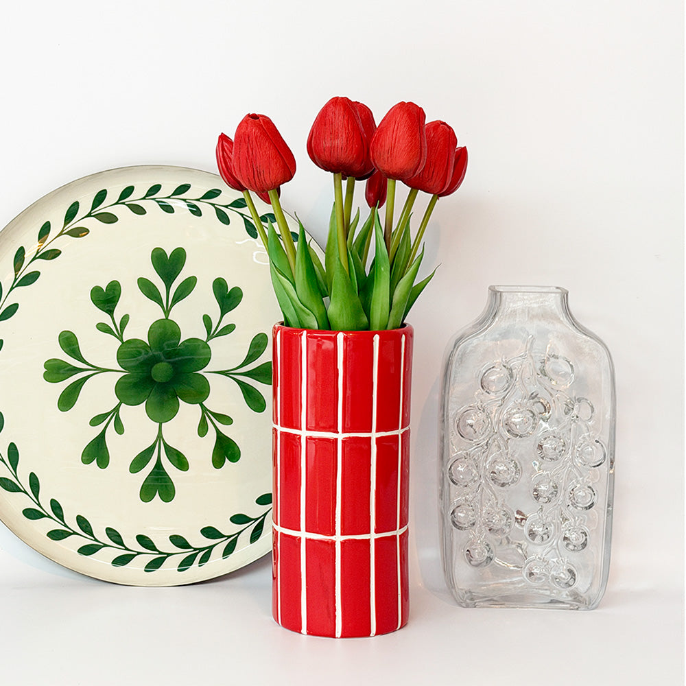 Vase Carrelage Red
