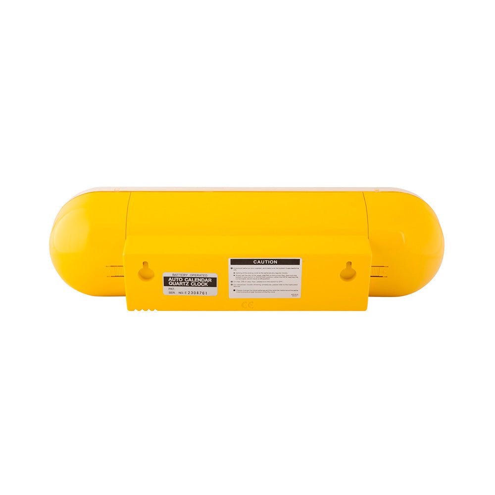 Reloj de Pared Tube Flip Amarillo