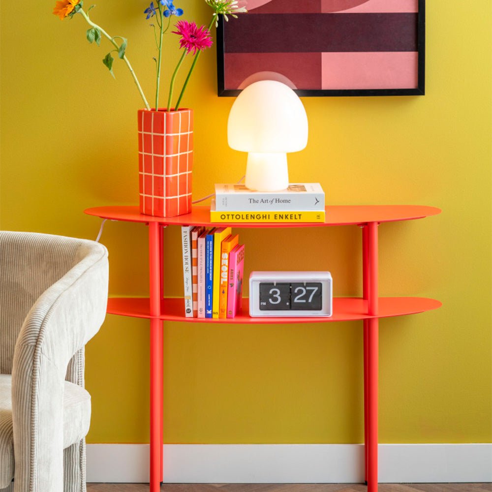 Reloj de Pared / Mesa Retro Boxed Flip Blanco