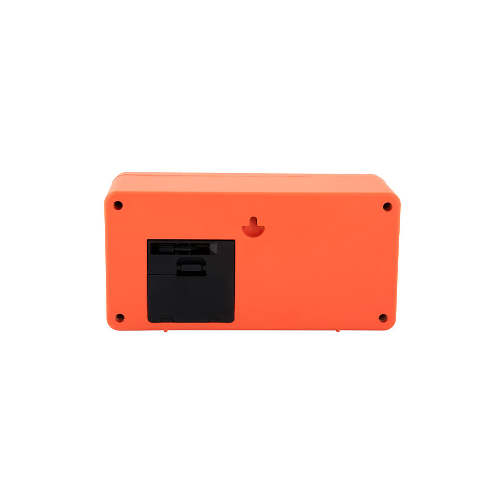 Wall Table Clock Retro Boxed Flip Jungle Orange