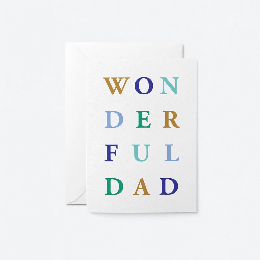 Tarjeta de Felicitaciones “ Wonderful Dad”