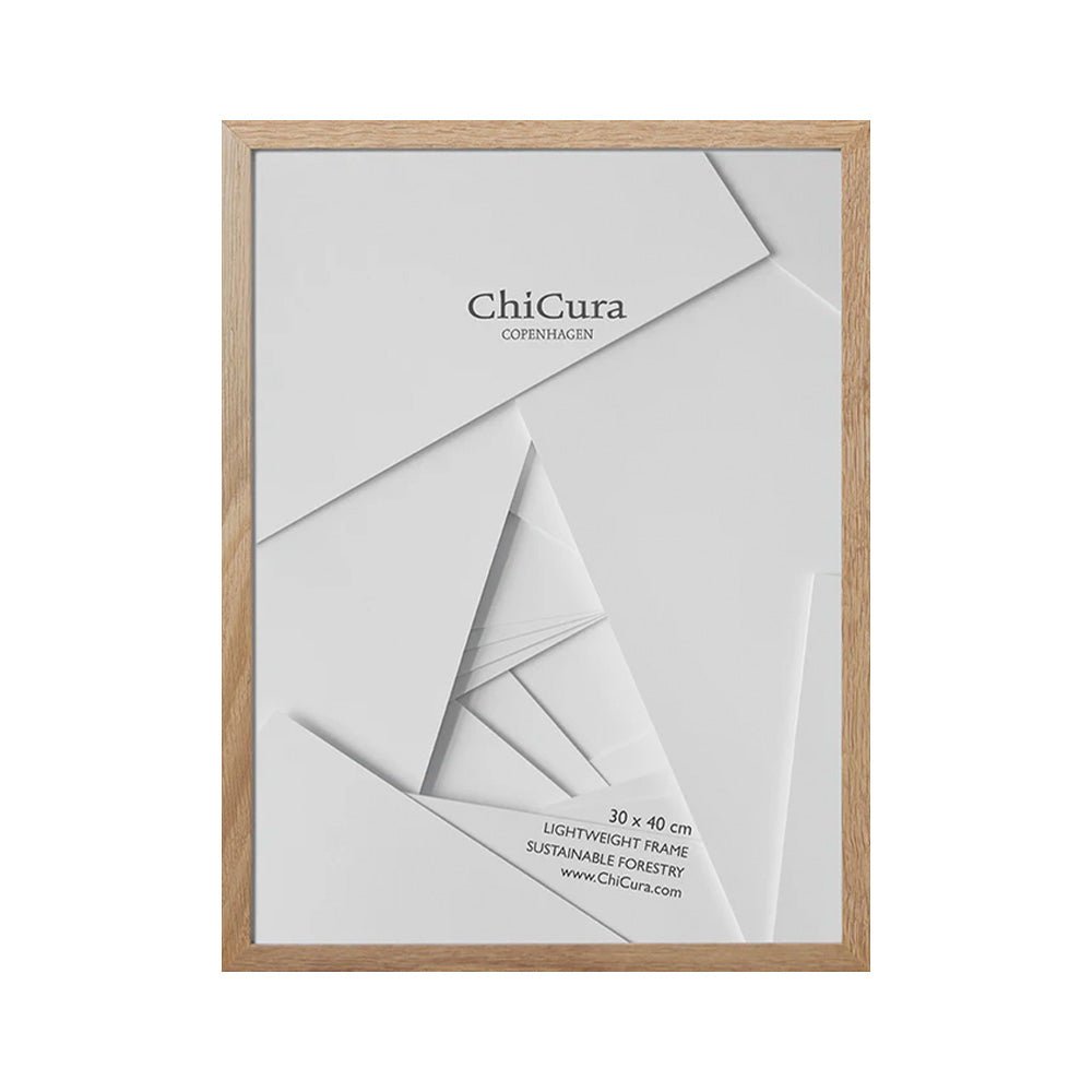 Wooden Frame 30x40 Glass Oak