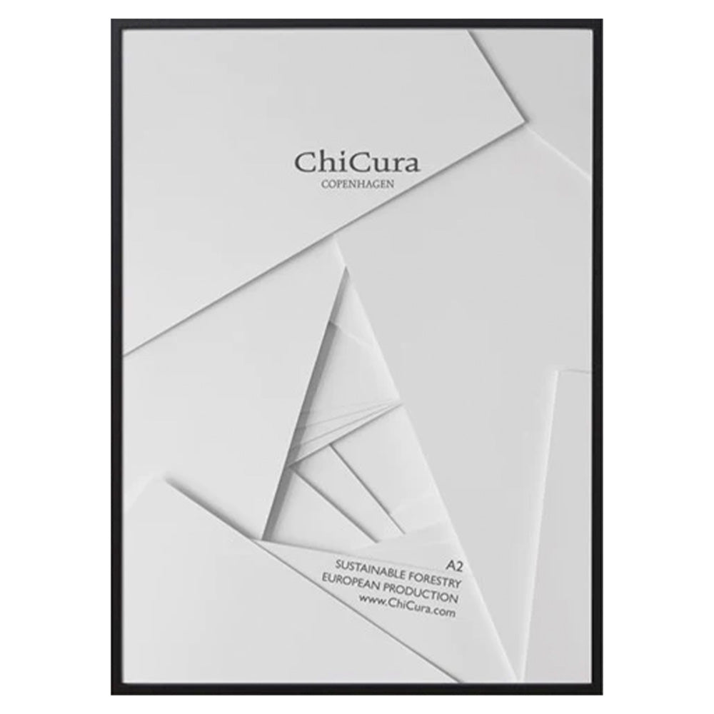 Wooden Frame A2 Glass Black