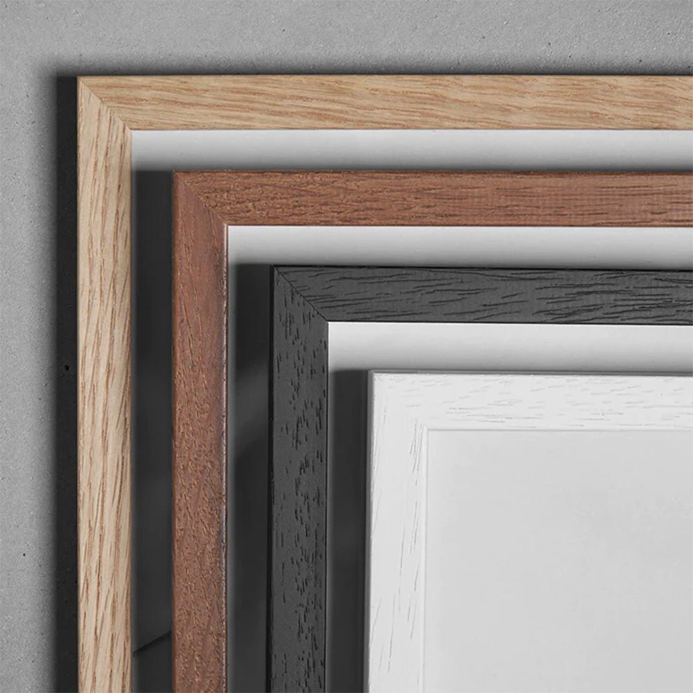 Marco de Madera 50x50 Cristal Roble