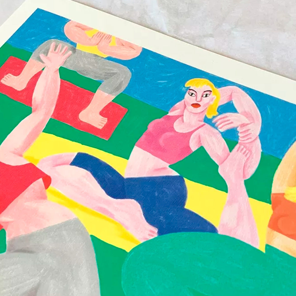 Yoga-ga Lámina Impresión Digital