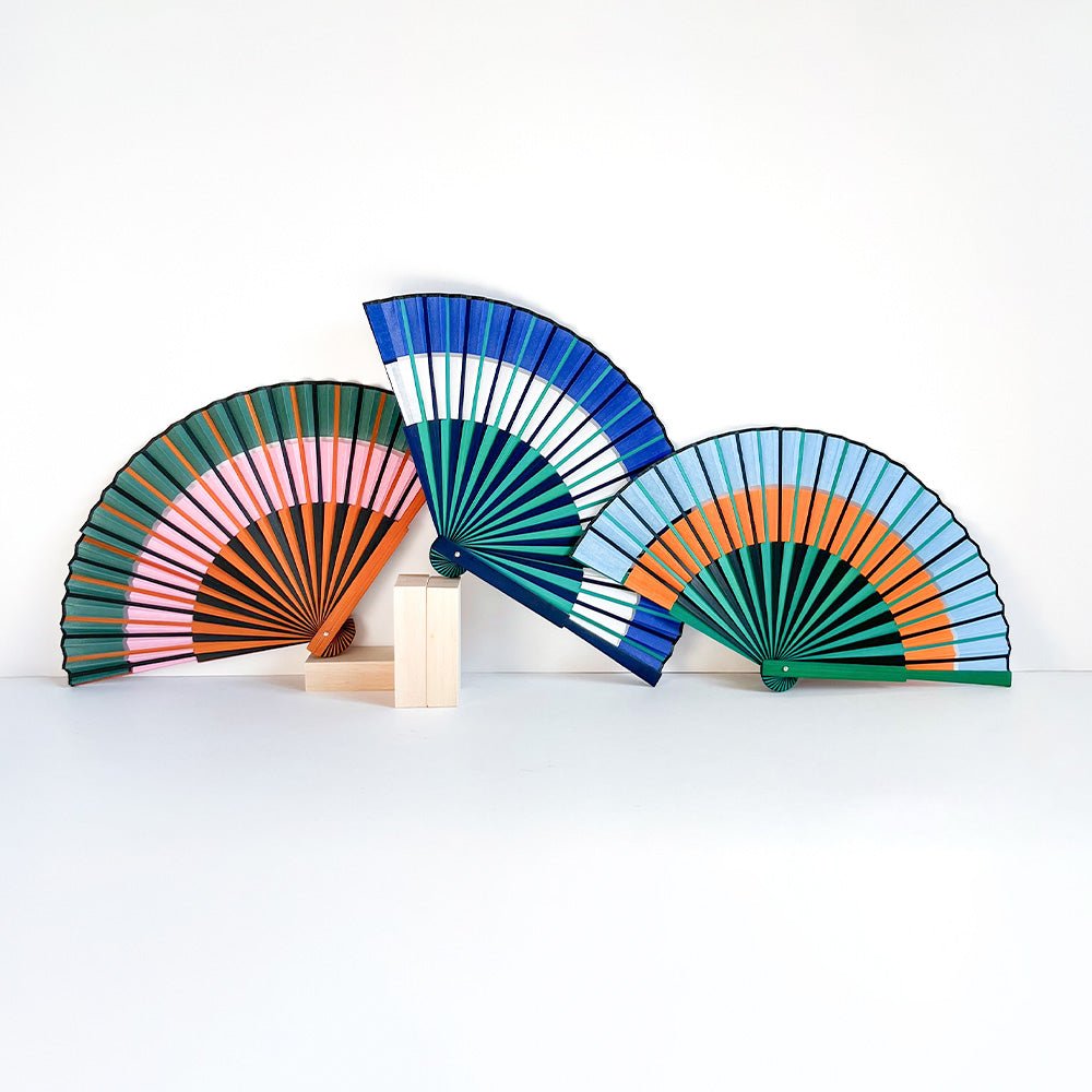 Orange Double Rainbow Fan