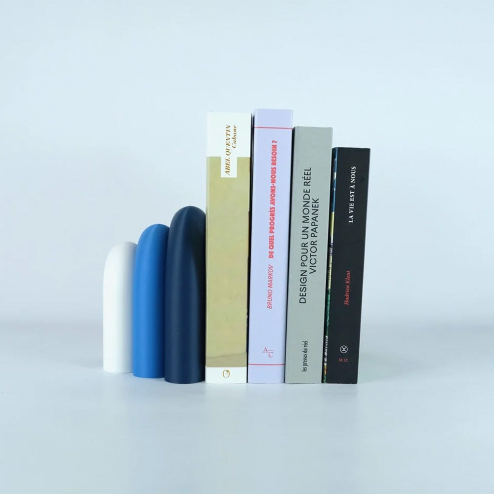 Arc Modular Vase & Bookend – Navy, Blue, White