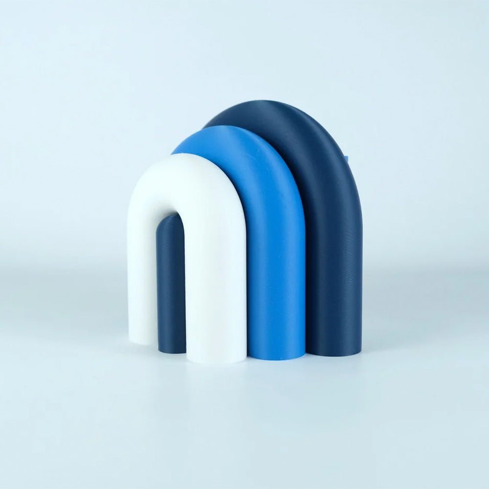 Arc Jarrón Sujetalibros Modular – Marino, Azul, Blanco