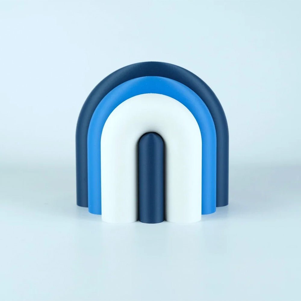 Arc Jarrón Sujetalibros Modular – Marino, Azul, Blanco