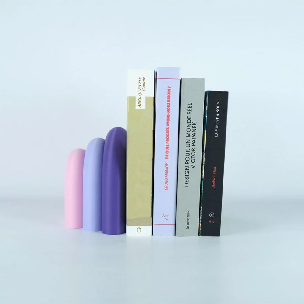 Arc Modular Vase & Bookend – Violet, Pink, White