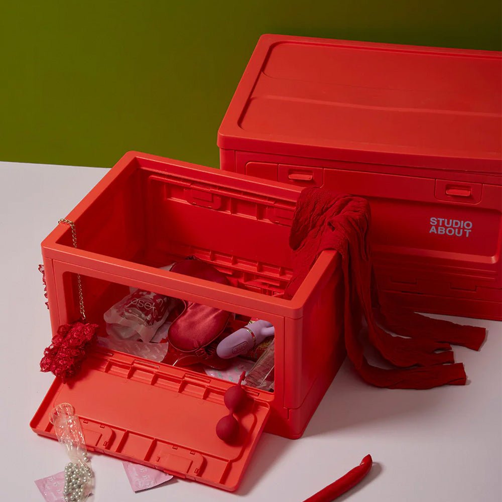 Boîte moyenne rouge