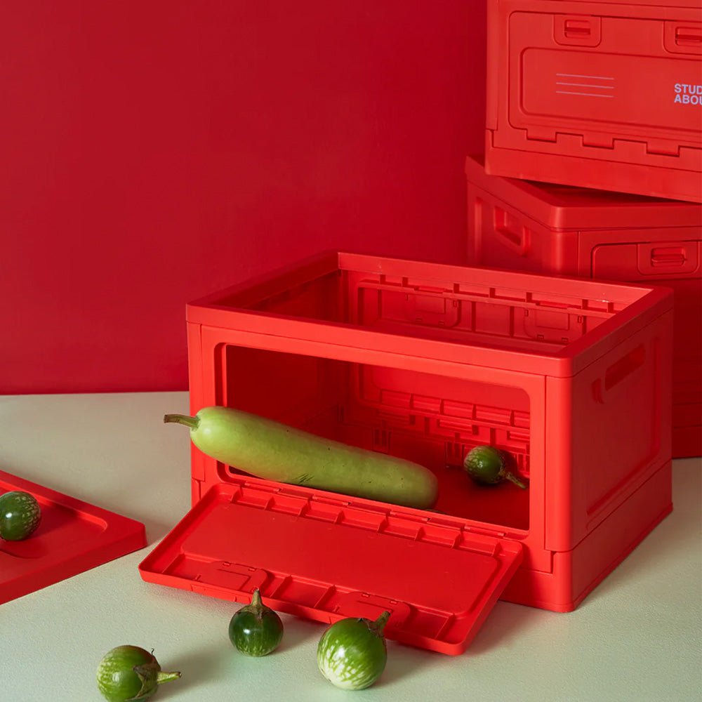 Boîte moyenne rouge