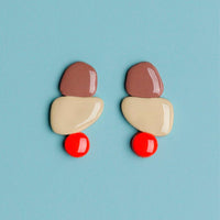 Pendientes Candy Brown / Red
