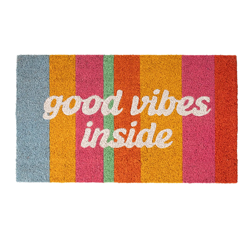 Good Vibes Inside Doormat