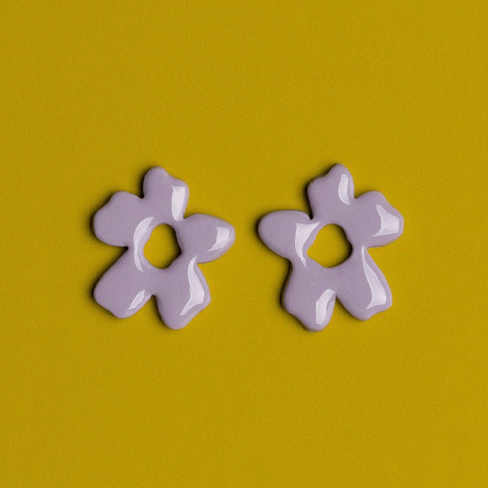 Boucles d'oreilles Lavande fleurie